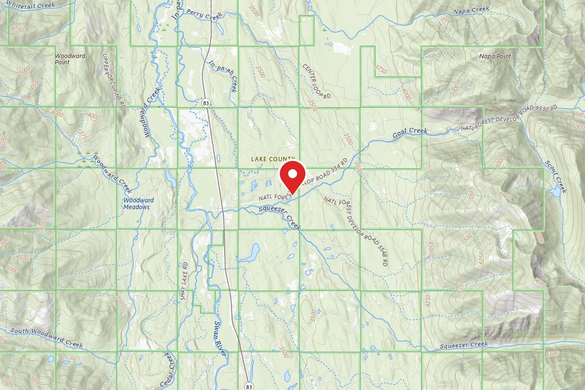 Flathead Dispersed Campsite 9758-554-1 GOAT CREEK AREA