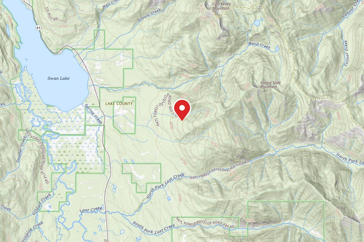 Flathead Dispersed Campsite 5206-9514-1 SEASONAL ROAD NEAR WIRE