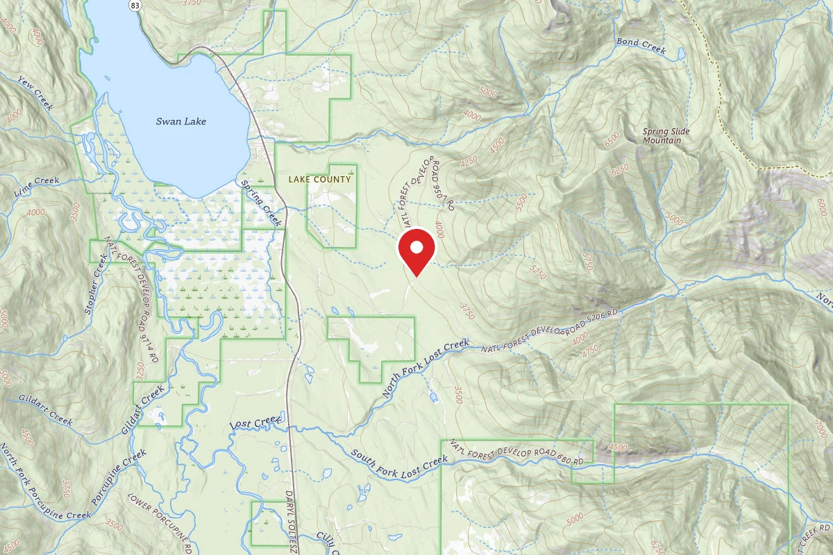 Flathead Dispersed Campsite 5206-9509-3 WIRE TRAILHEAD #78