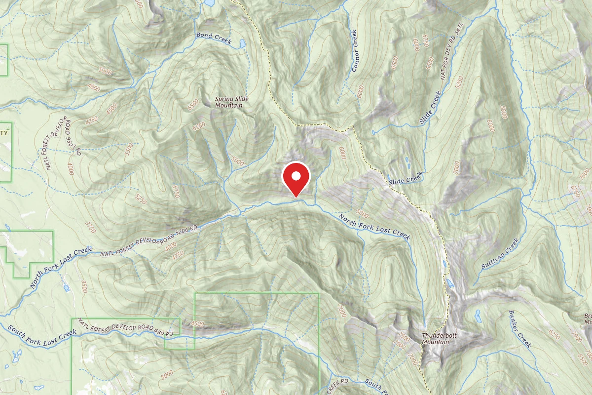 Flathead Dispersed Campsite 5206-2 N FORK LOST CREEK