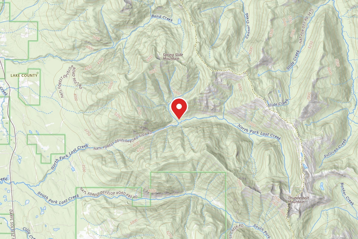 Flathead Dispersed Campsite 5206-5A N FORK LOST CREEK