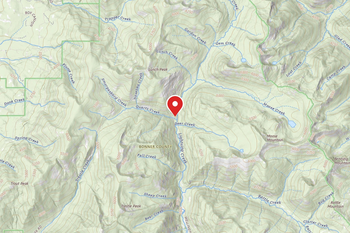 Idaho Panhandle Dispersed Campsite UPPER LIGHTNING-3B
