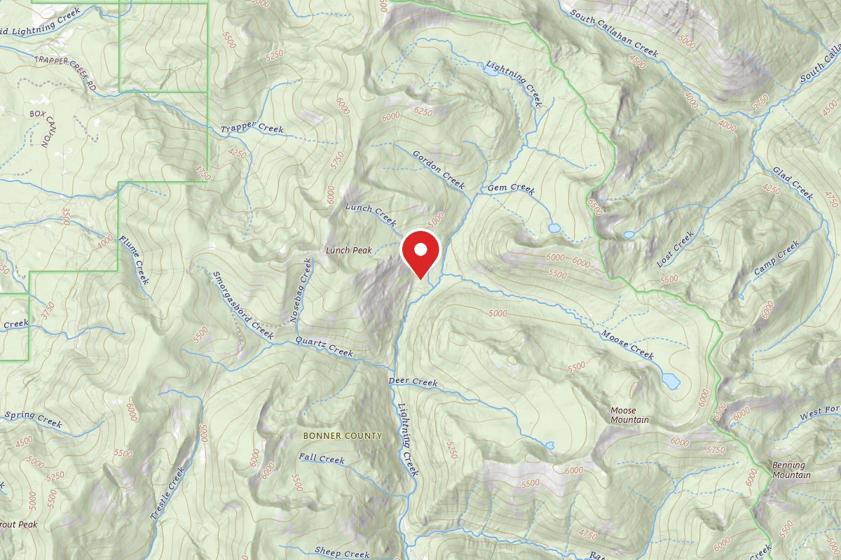 Idaho Panhandle Dispersed Campsite UPPER LIGHTNING -7