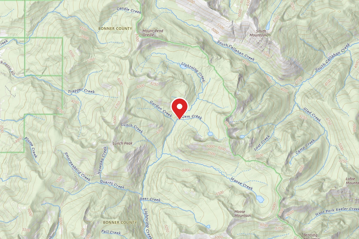 Idaho Panhandle Dispersed Campsite UPPER LIGHTNING-9B
