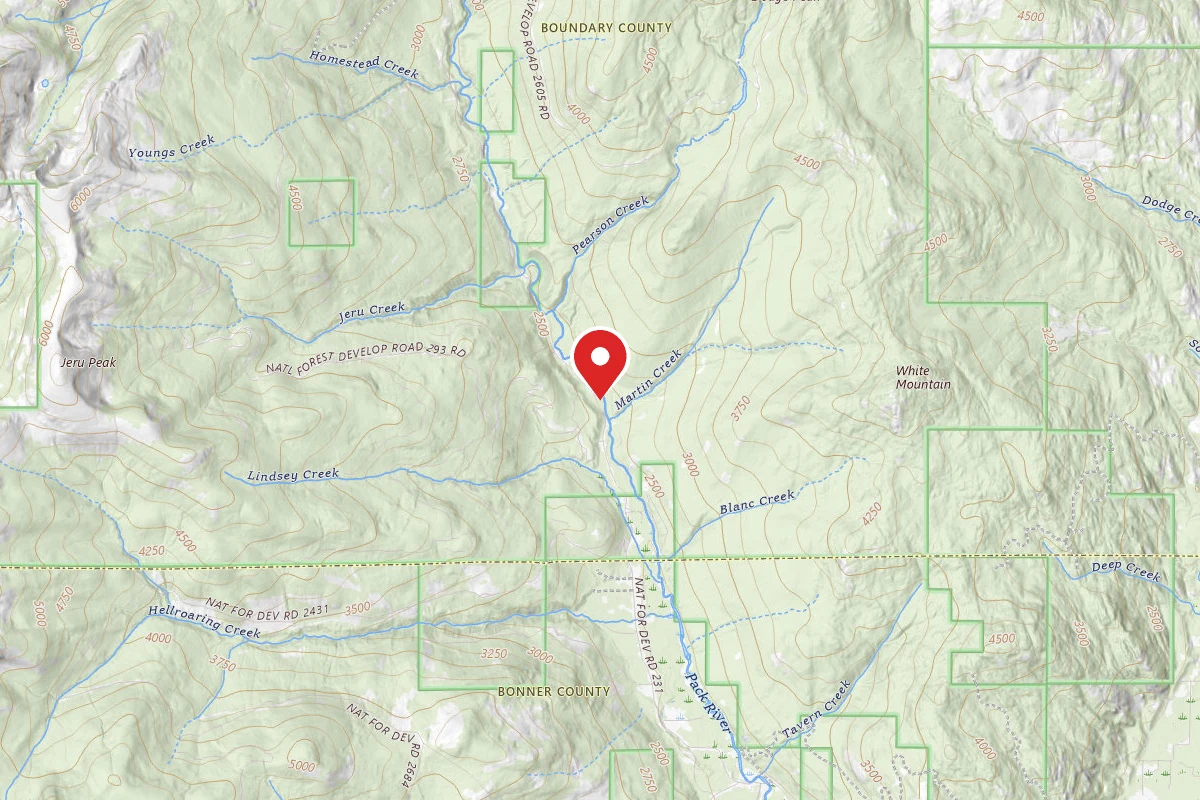 Idaho Panhandle Dispersed Campsite UPPERPACKRIVER03