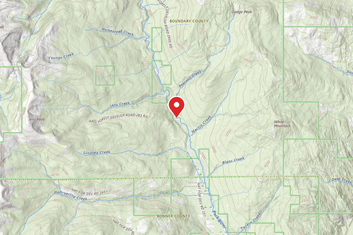 Idaho Panhandle Dispersed Campsite UPPERPACKRIVER04