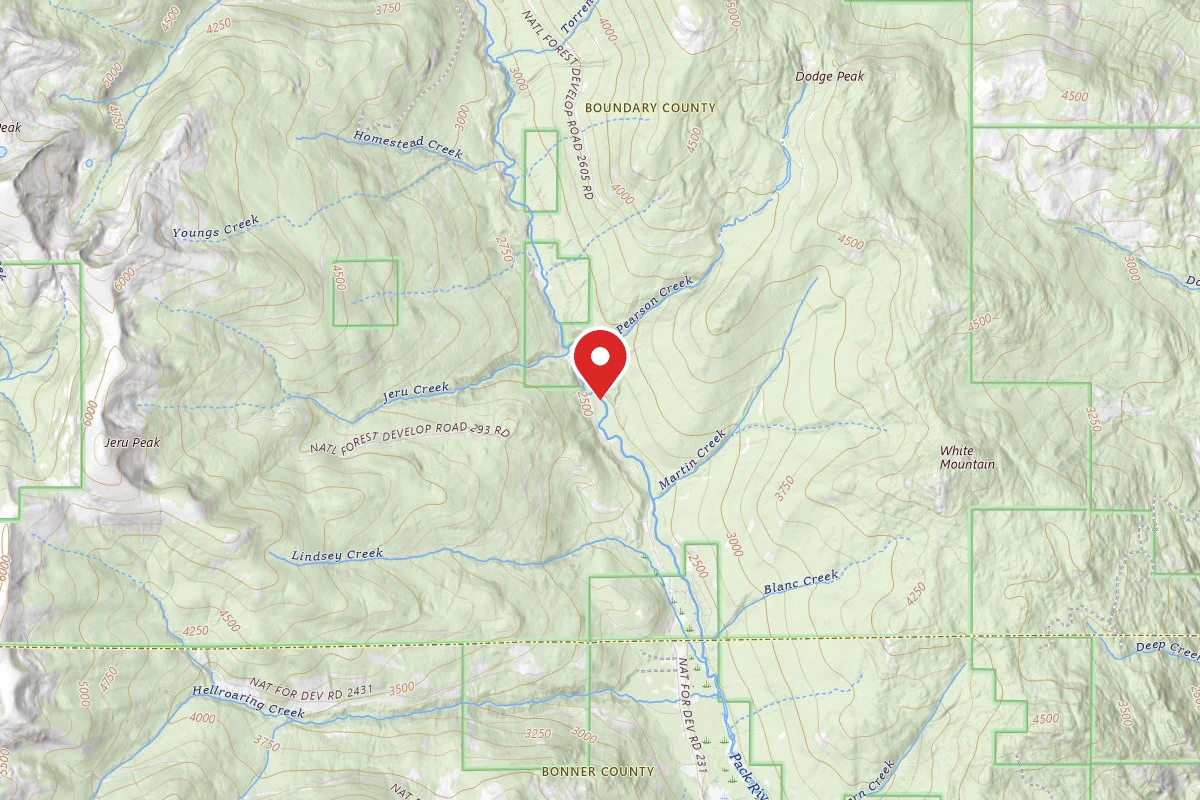 Idaho Panhandle Dispersed Campsite UPPERPACKRIVER04A
