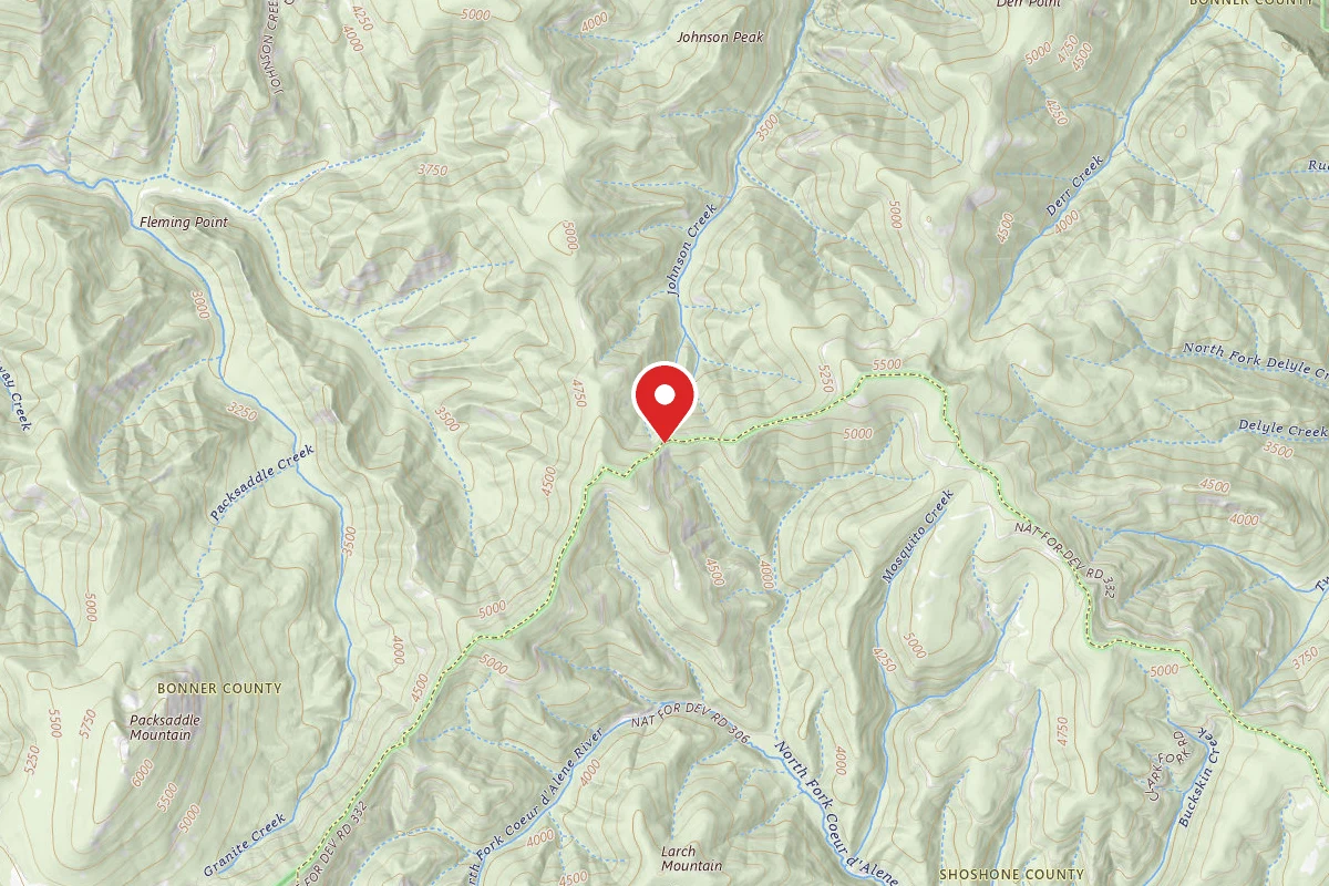 Idaho Panhandle Dispersed Campsite MM 28, FP DISP SITE #270