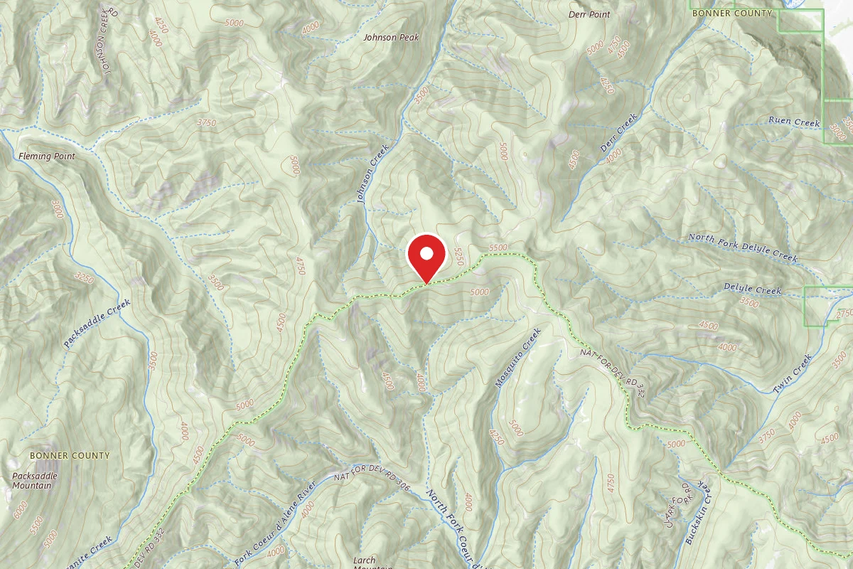 Idaho Panhandle Dispersed Campsite MM 29.1, FP DISP SITE #269