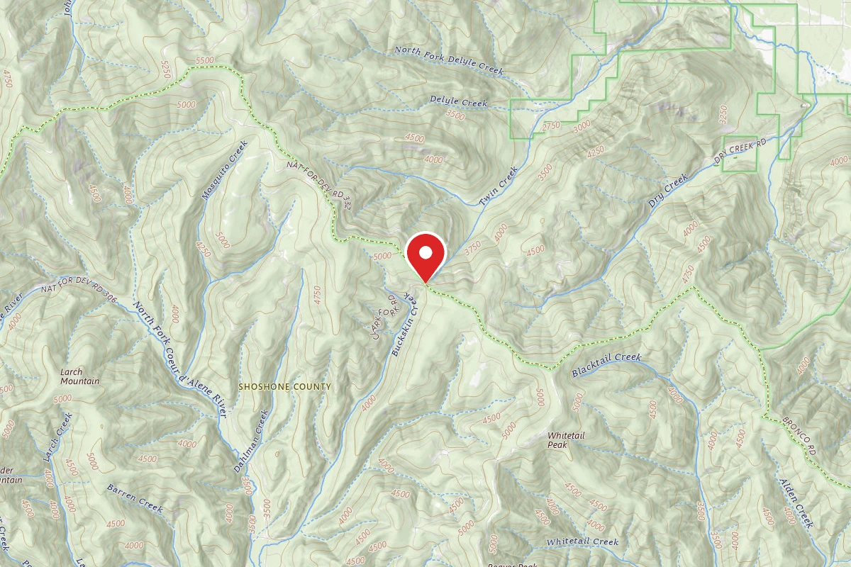 Idaho Panhandle Dispersed Campsite MM 34; FP DISP SITE #264