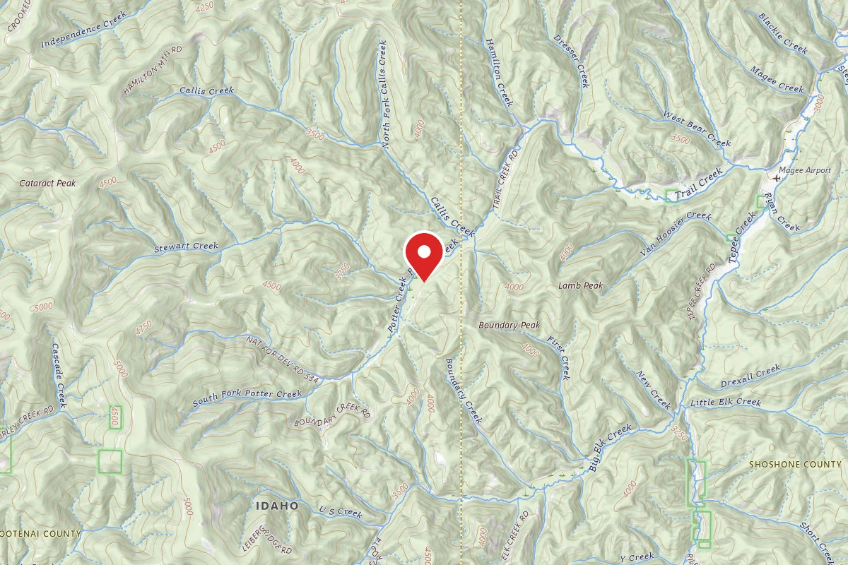 Idaho Panhandle Dispersed Campsite MM 16.6