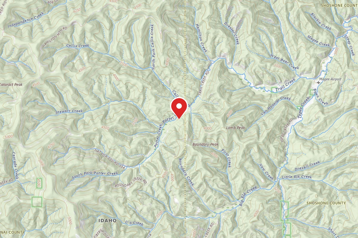 Idaho Panhandle Dispersed Campsite MM 16.8