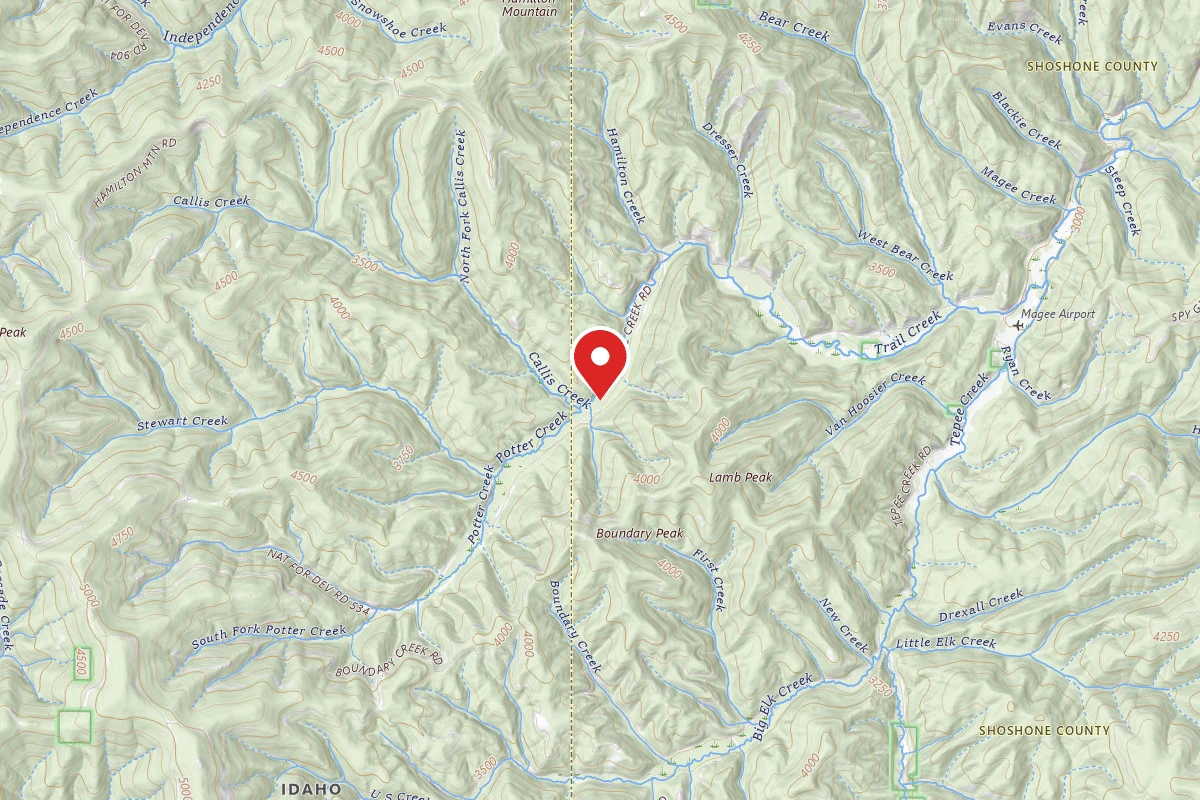 Idaho Panhandle Dispersed Campsite MM 17.5