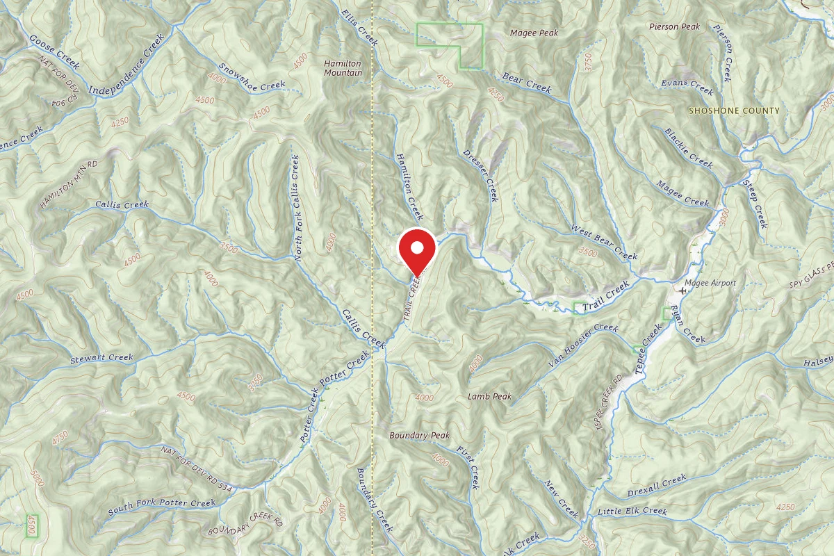 Idaho Panhandle Dispersed Campsite MM 18.3 F.P. DISP SITE #210