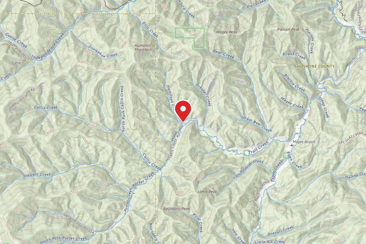 Idaho Panhandle Dispersed Campsite MM 18.8 F.P. DISP SITE #209