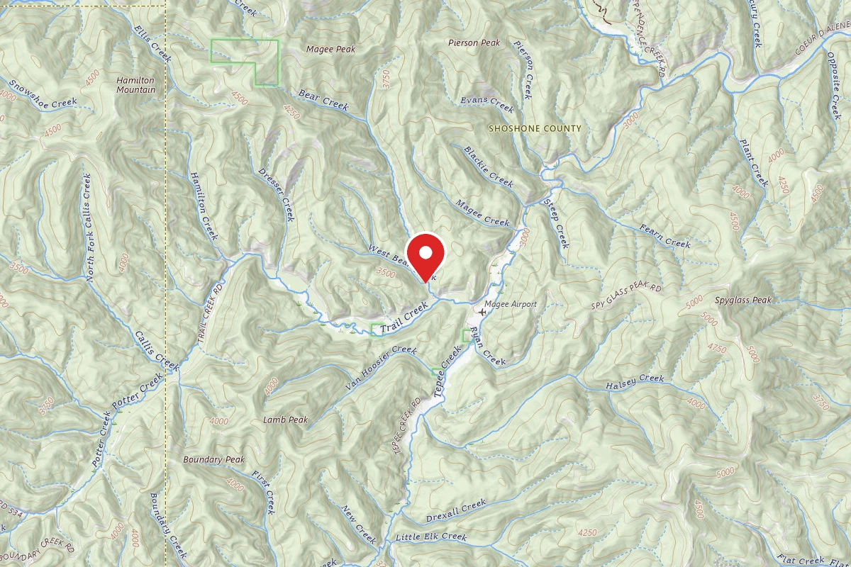 Idaho Panhandle Dispersed Campsite MM 21.8 F.P. DISP SITE #205B