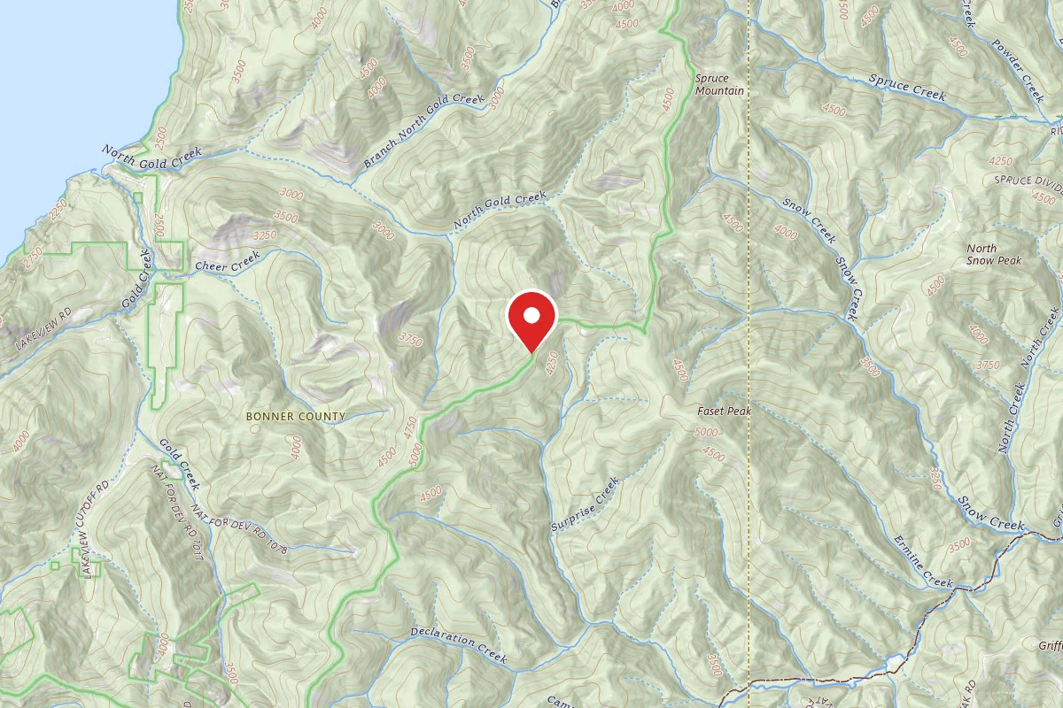 Idaho Panhandle Dispersed Campsite MM 16.6