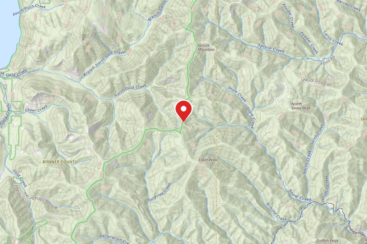 Idaho Panhandle Dispersed Campsite MM 18, FP DISP SITE #276