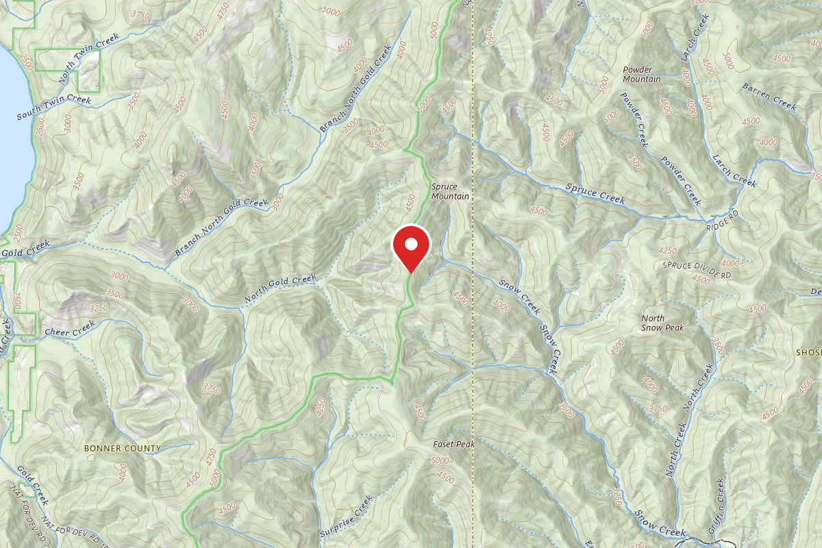 Idaho Panhandle Dispersed Campsite MM 19.1, FP DISP SITE #274