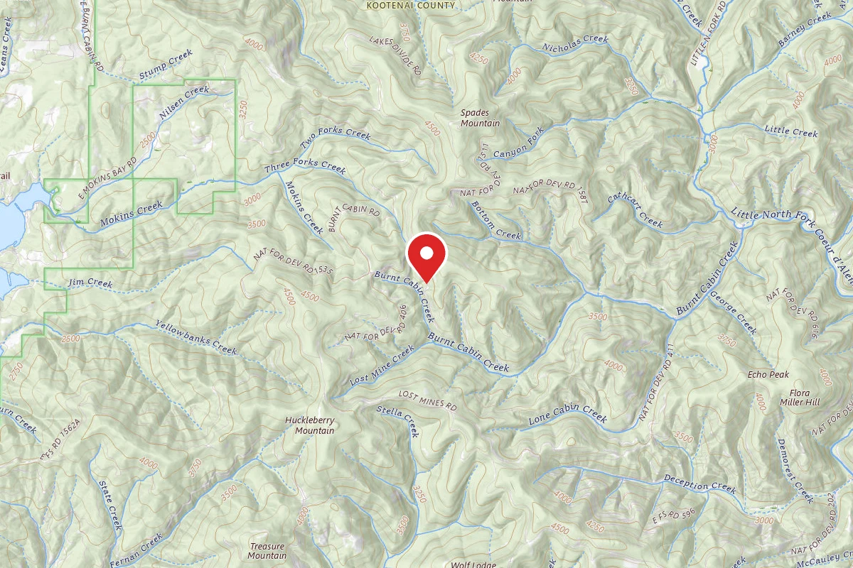Idaho Panhandle Dispersed Campsite MM 15