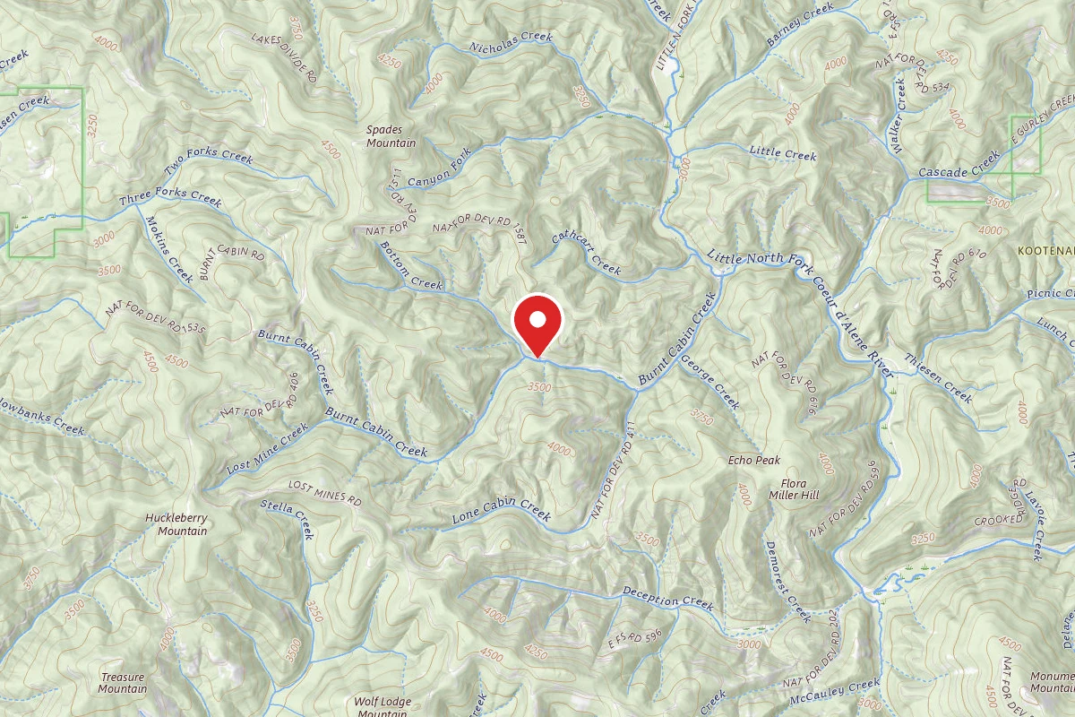 Idaho Panhandle Dispersed Campsite MM 18.5 F.P. DISP SITE #71B