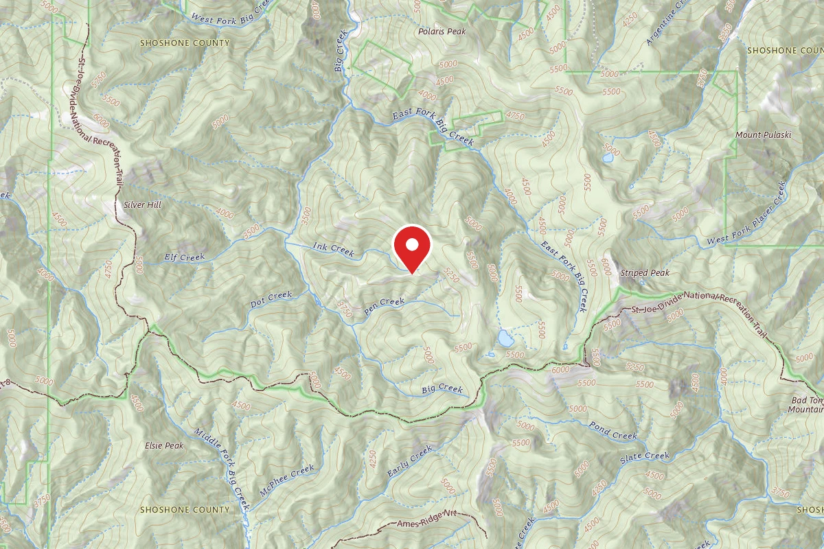 Idaho Panhandle Dispersed Campsite MM 5.5