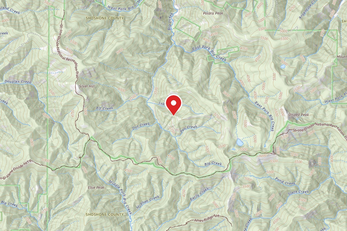 Idaho Panhandle Dispersed Campsite MM 4.6