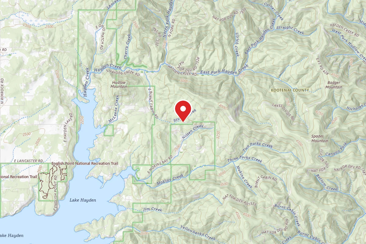 Idaho Panhandle Dispersed Campsite MM 6.4