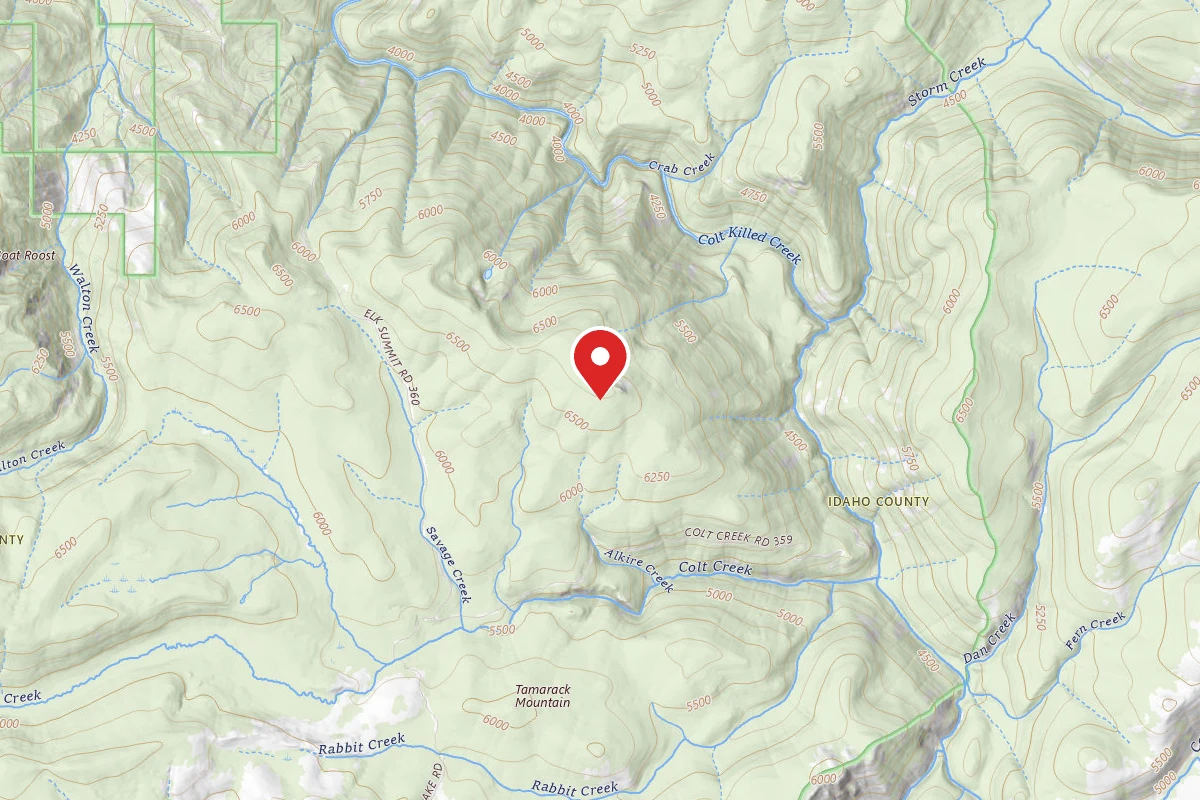 Nez Perce-Clearwater Dispersed Campsite 360RD-100