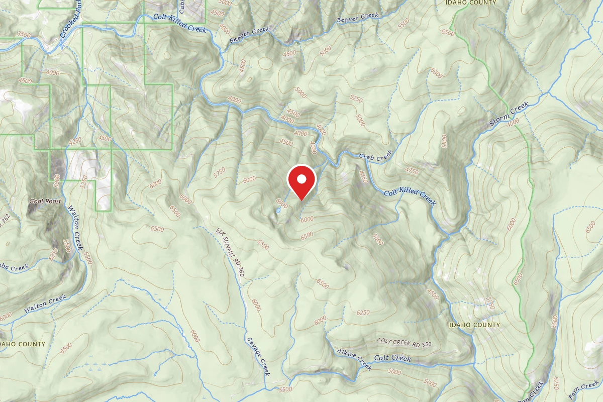 Nez Perce-Clearwater Dispersed Campsite 360RD -101