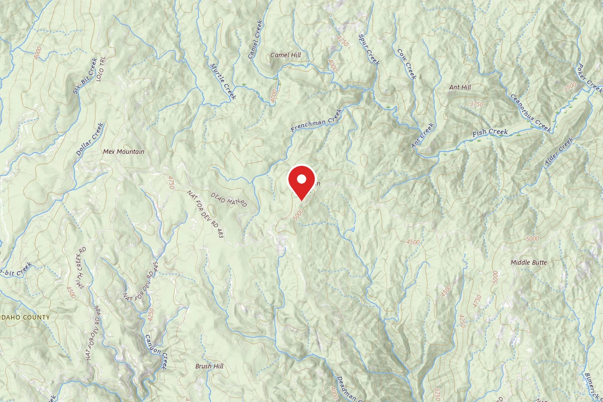 Nez Perce-Clearwater Dispersed Campsite 486RD-002
