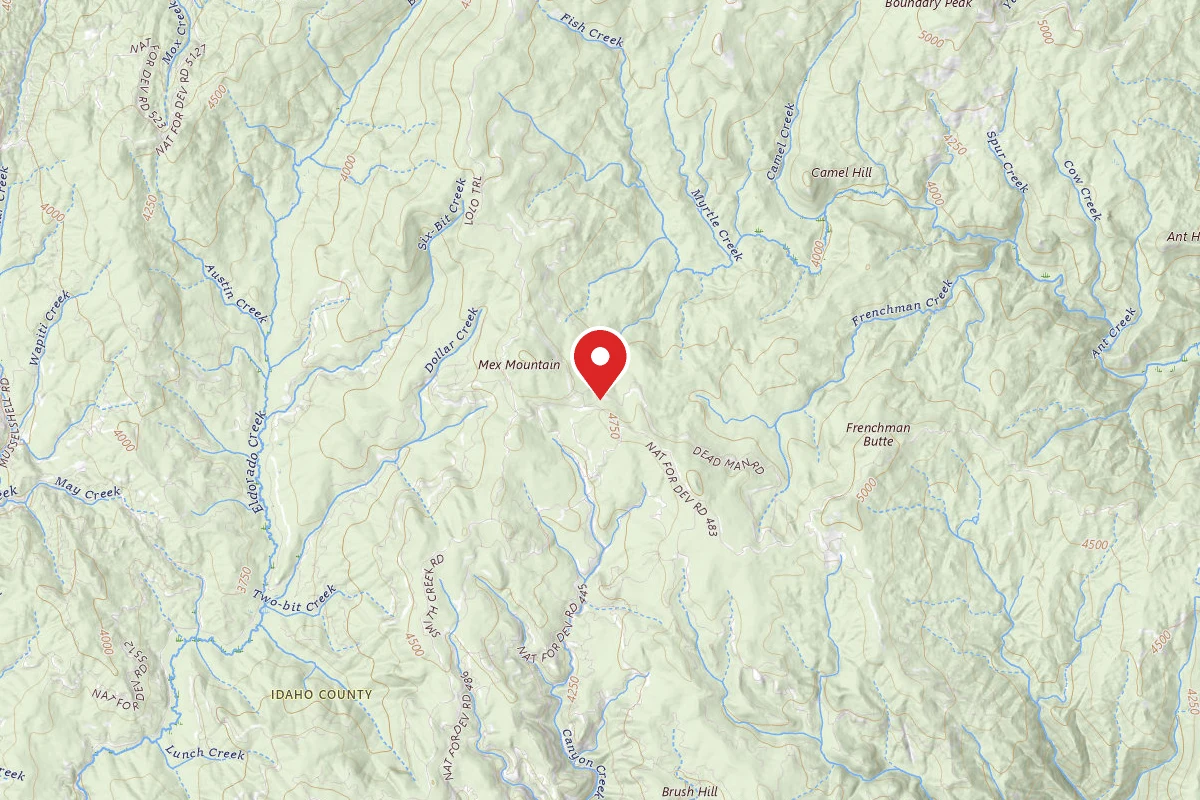 Nez Perce-Clearwater Dispersed Campsite 5547RD-100