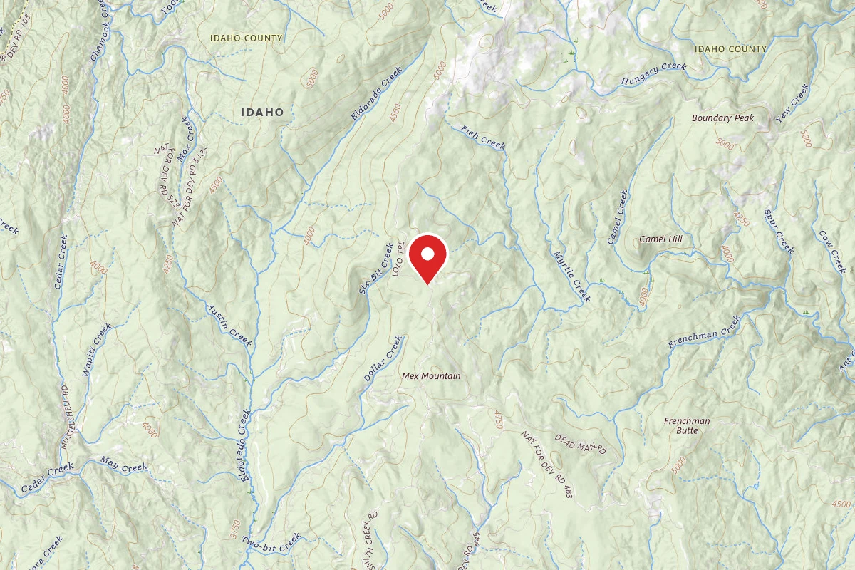 Nez Perce-Clearwater Dispersed Campsite 500RD-1000