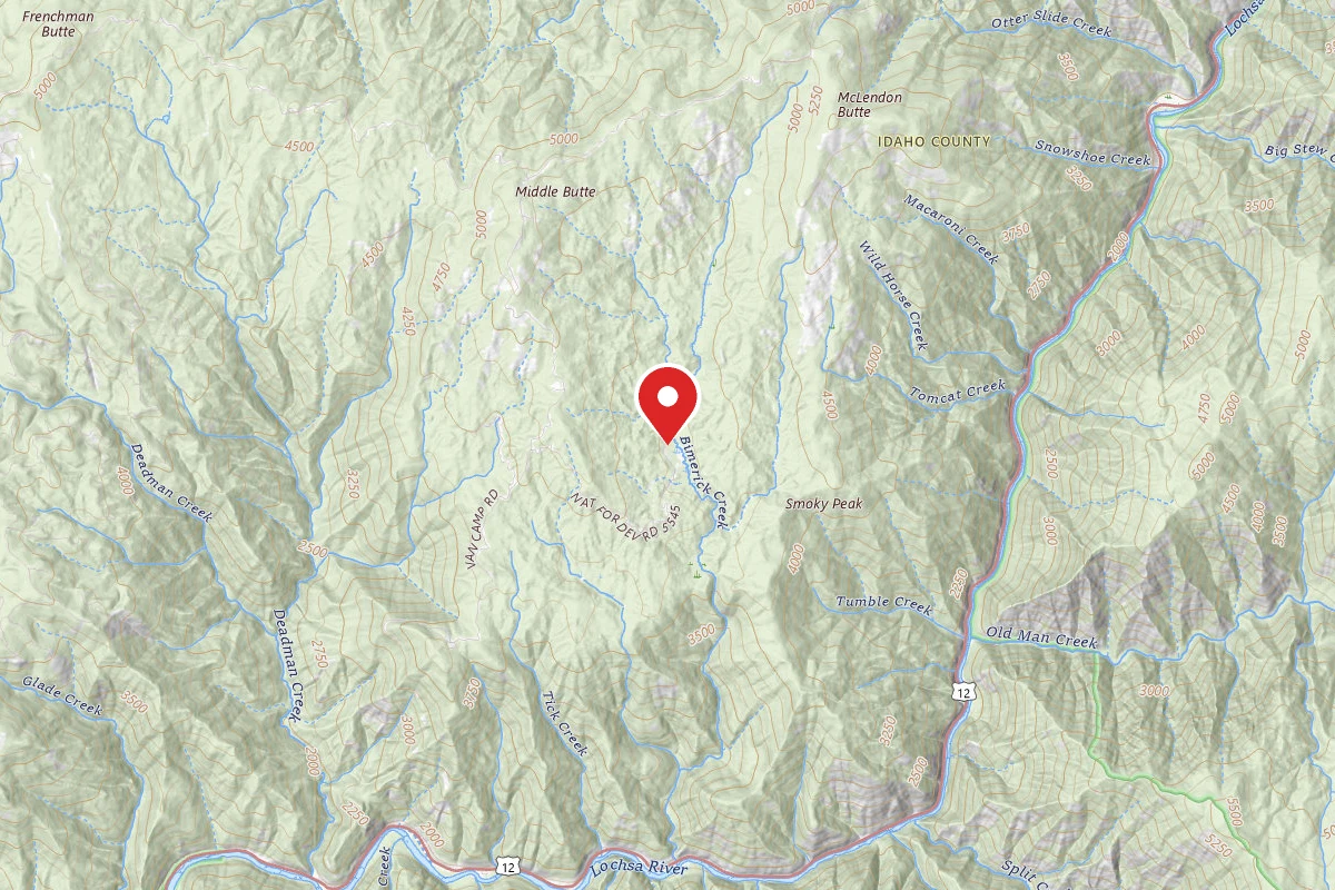 Nez Perce-Clearwater Dispersed Campsite 481RD-104