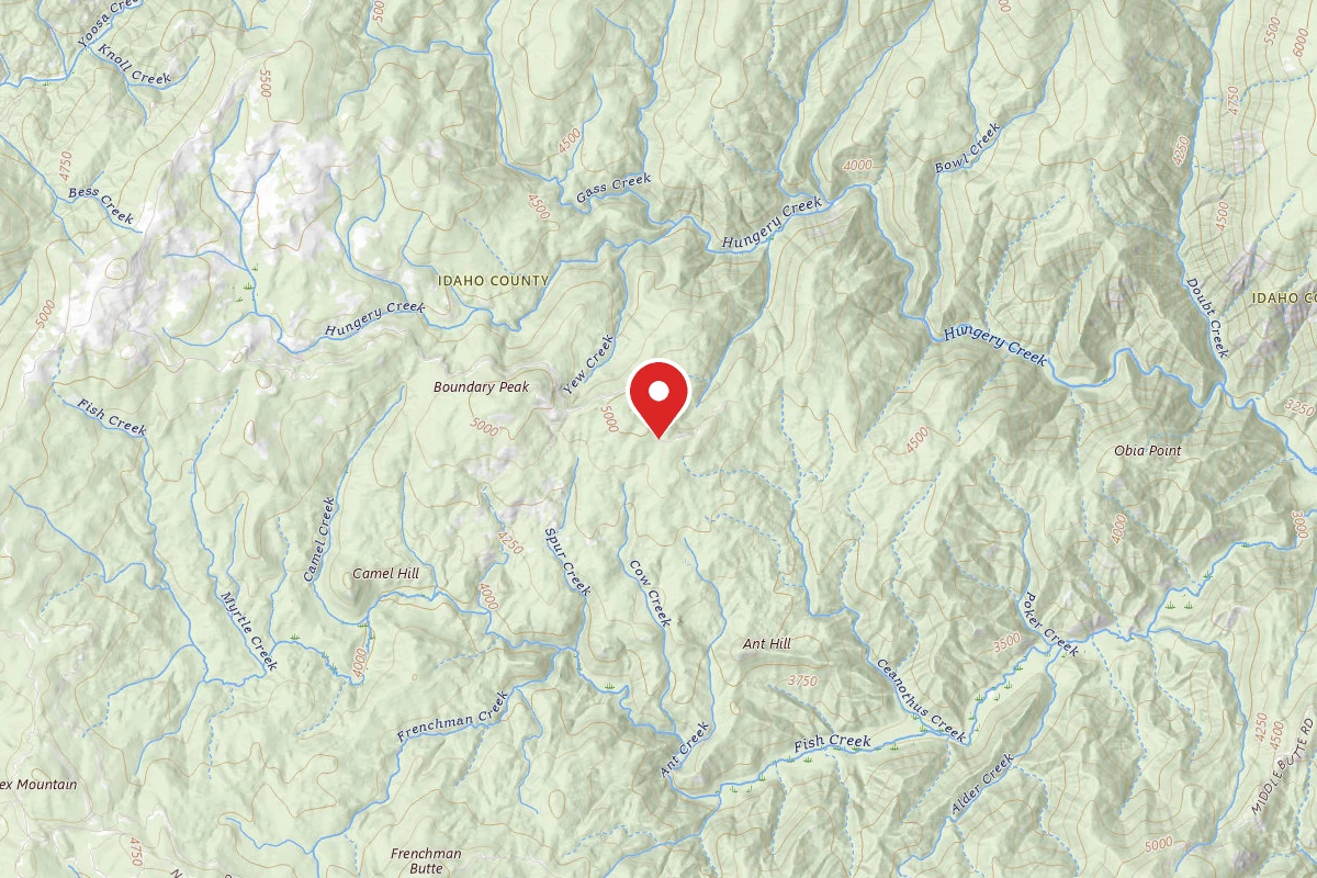 Nez Perce-Clearwater Dispersed Campsite 485RD-102