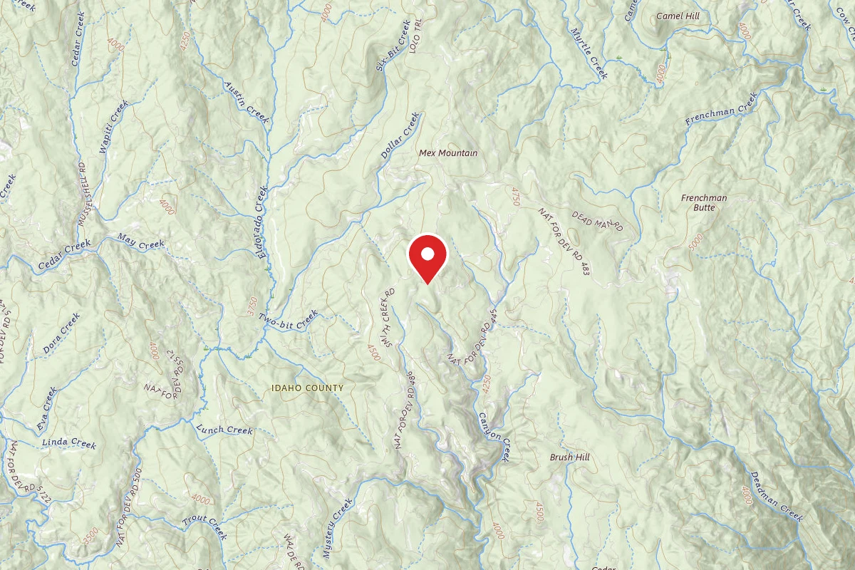 Nez Perce-Clearwater Dispersed Campsite 101RD-2000