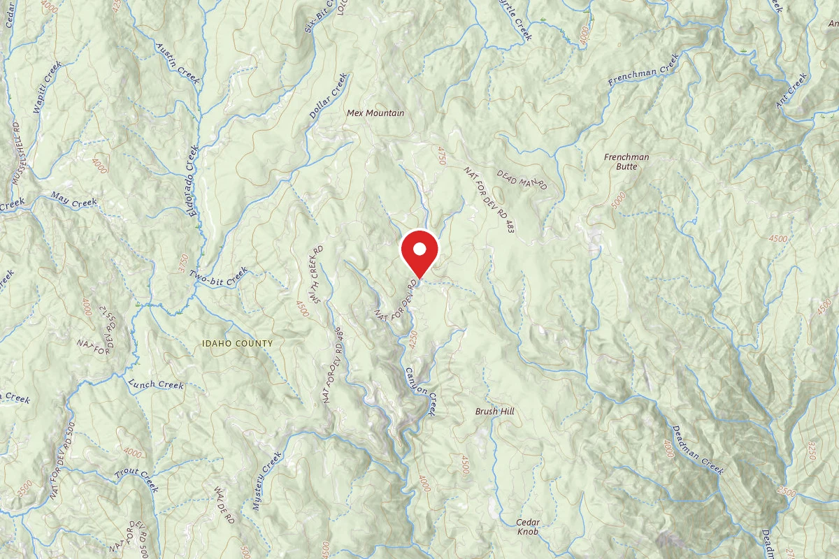 Nez Perce-Clearwater Dispersed Campsite 5542RD-2001