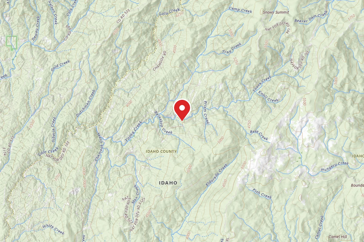 Nez Perce-Clearwater Dispersed Campsite 528RD-102