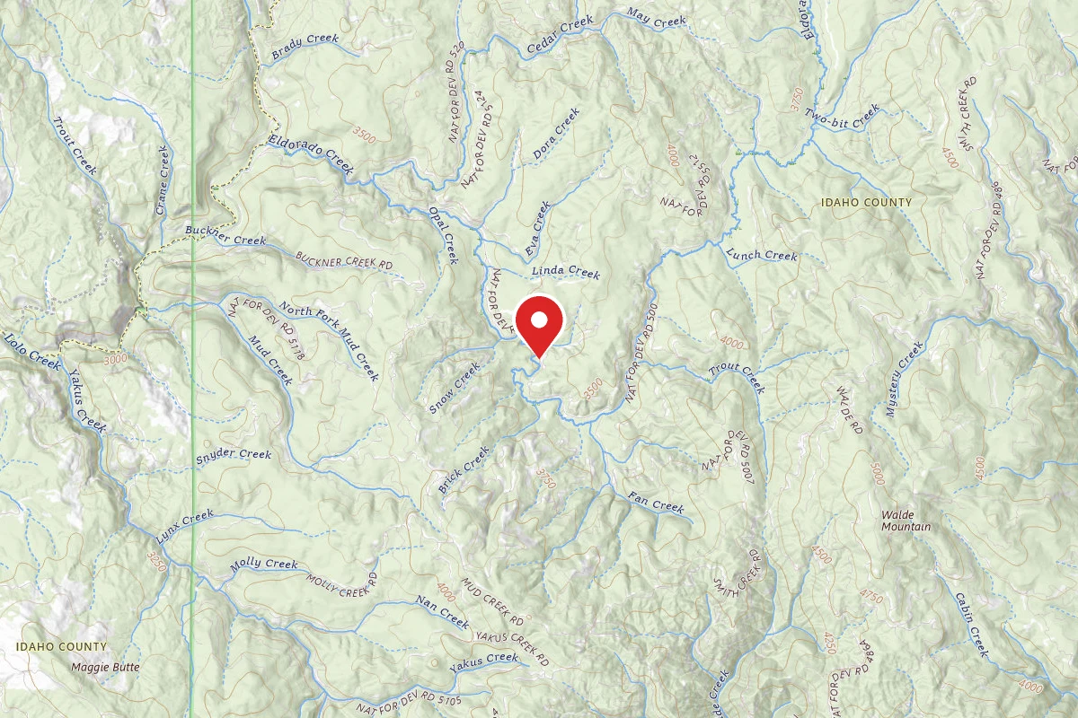 Nez Perce-Clearwater Dispersed Campsite 5123RD-302