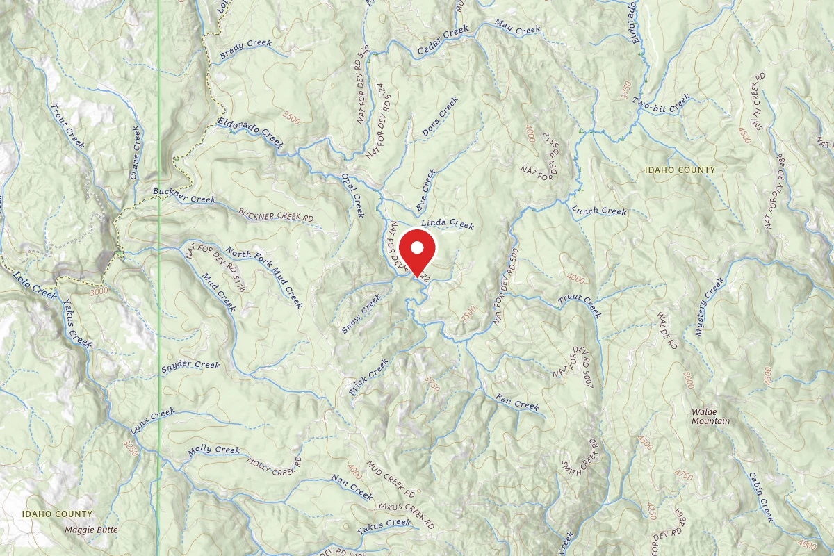 Nez Perce-Clearwater Dispersed Campsite 5123RD-303