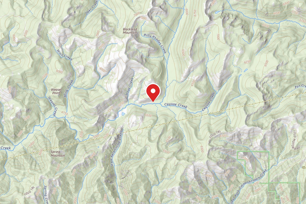 Nez Perce-Clearwater Dispersed Campsite 581RD-104