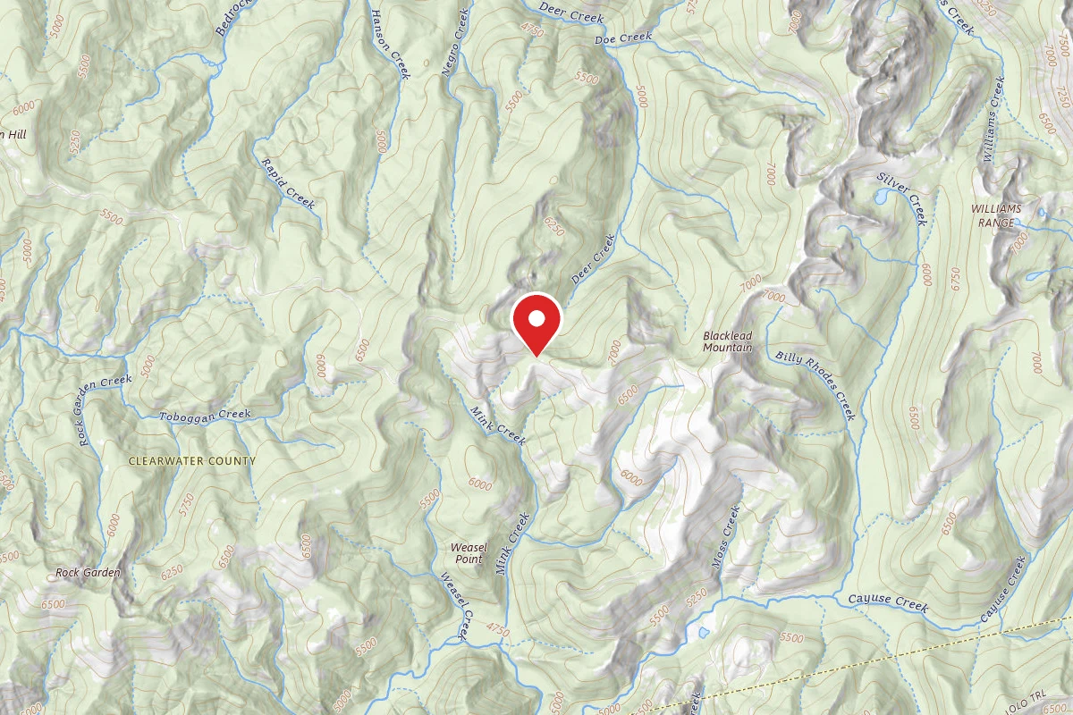 Nez Perce-Clearwater Dispersed Campsite 581RD-110
