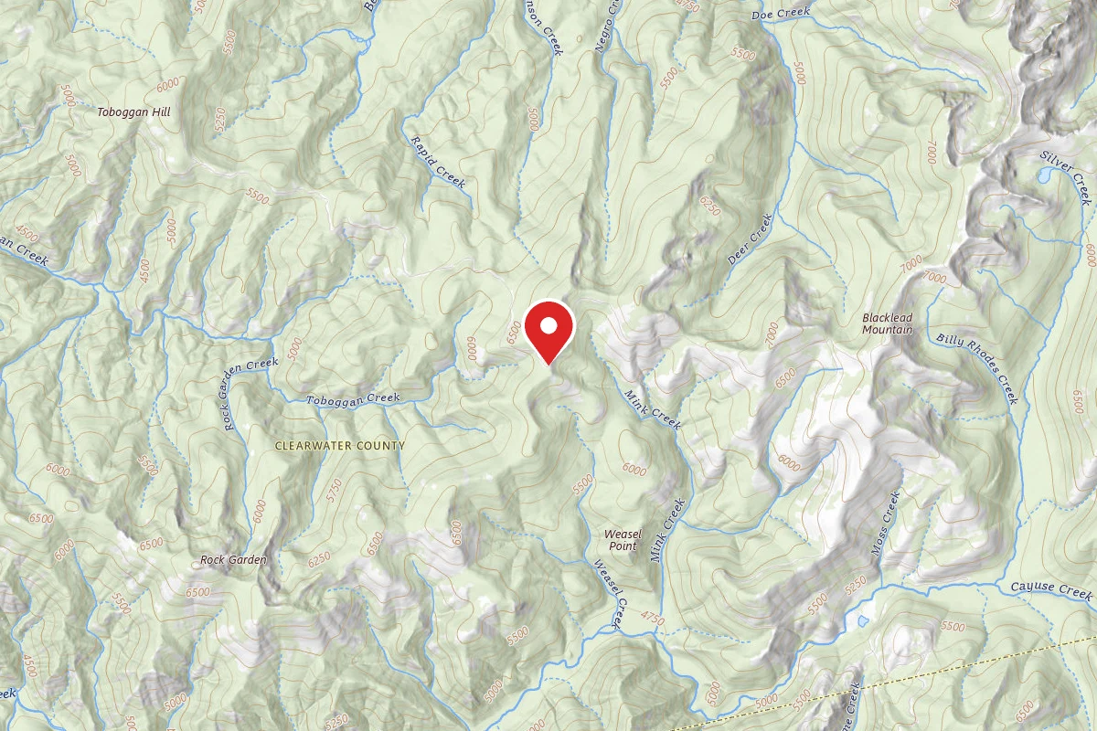 Nez Perce-Clearwater Dispersed Campsite 581RD-112