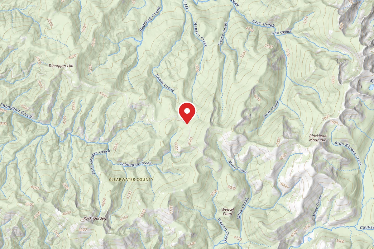 Nez Perce-Clearwater Dispersed Campsite 581RD-114