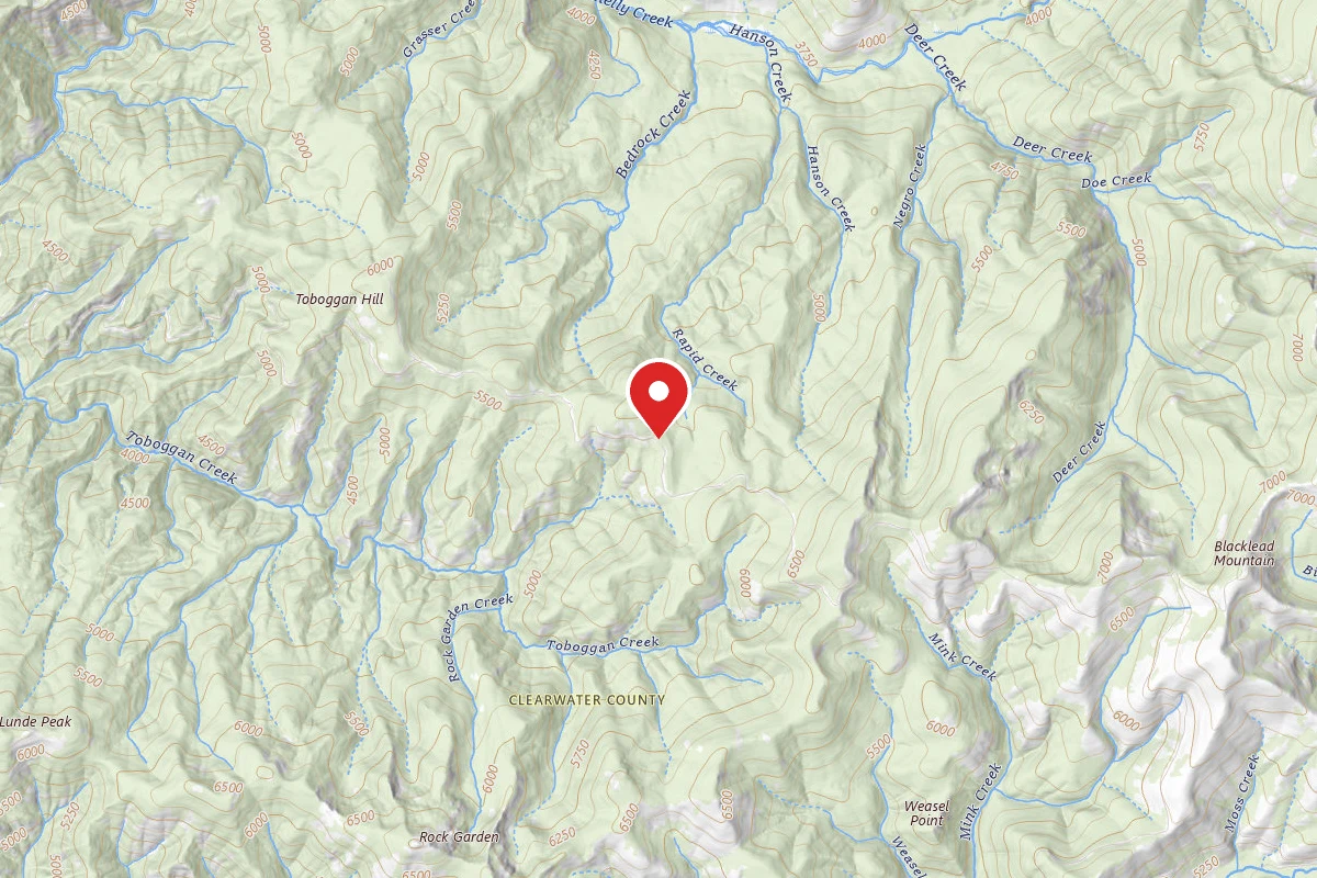 Nez Perce-Clearwater Dispersed Campsite 581RD-116