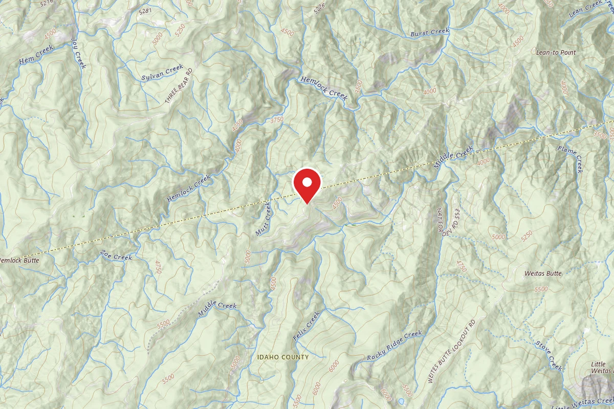 Nez Perce-Clearwater Dispersed Campsite 555RD-100