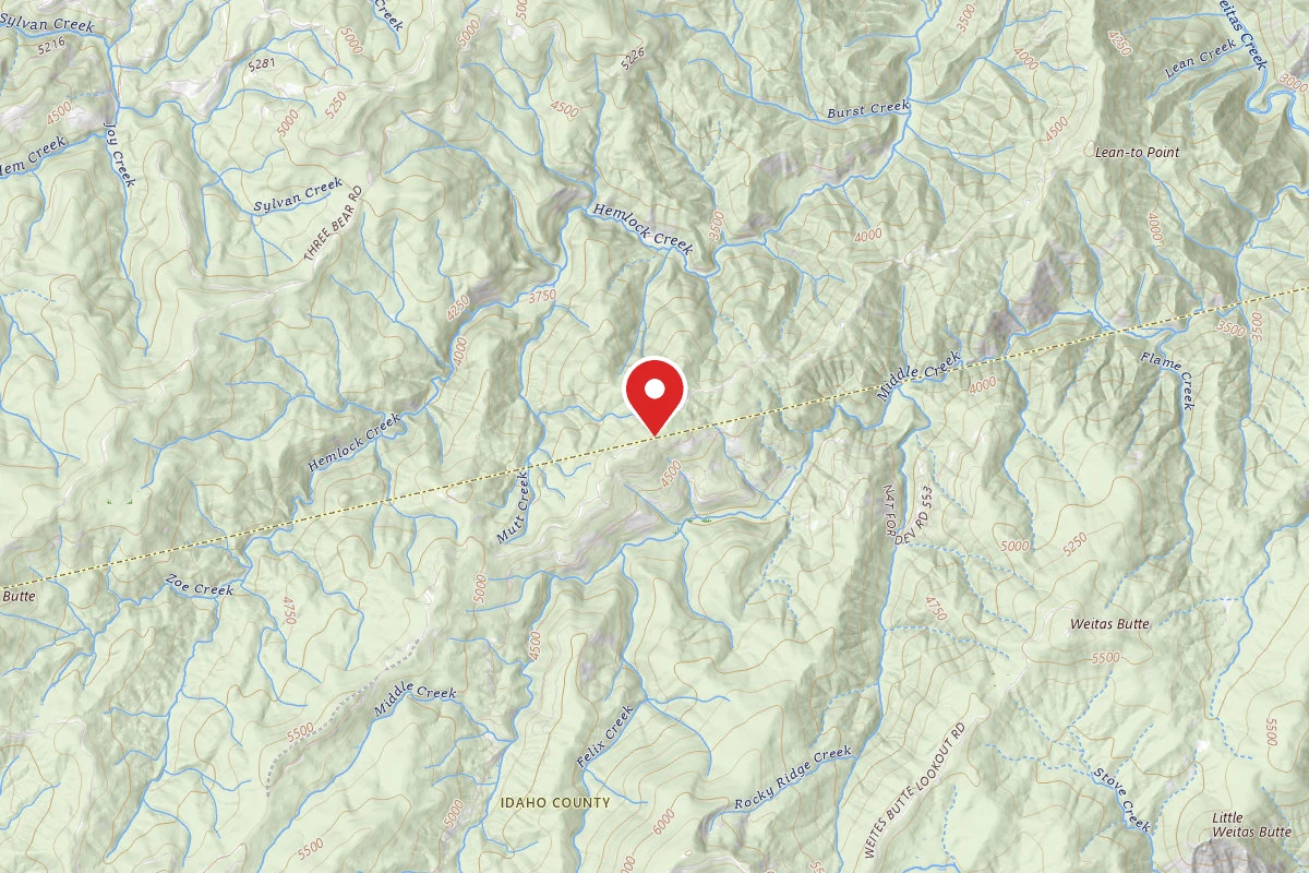 Nez Perce-Clearwater Dispersed Campsite 555RD-101