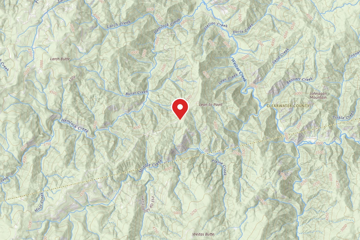 Nez Perce-Clearwater Dispersed Campsite 555RD-103