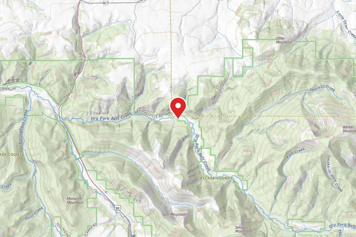 Helena-Lewis and Clark Dispersed Campsite DRY FORK RD120-101