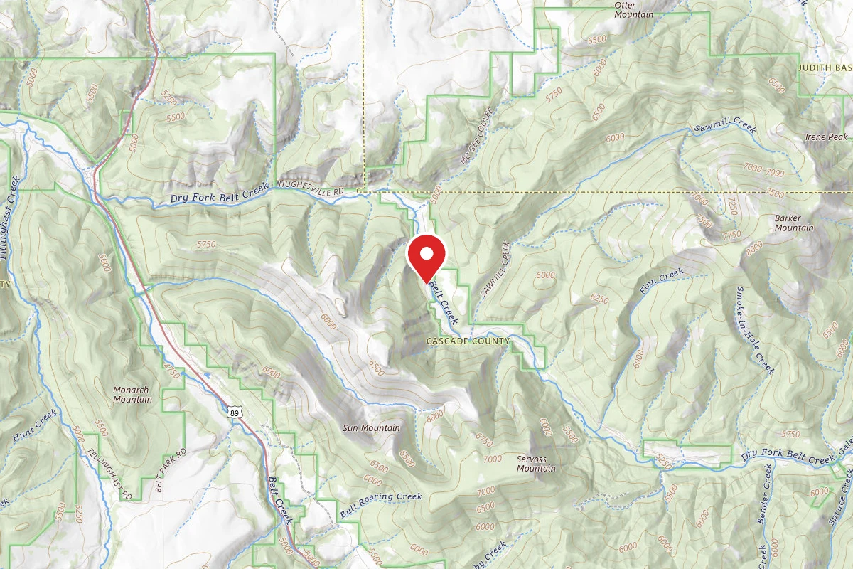 Helena-Lewis and Clark Dispersed Campsite DRY FORK RD120-102